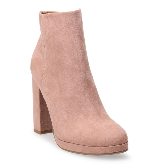 LC Lauren Conrad Souffle Stack Heel Boots - Picture 9 of 9